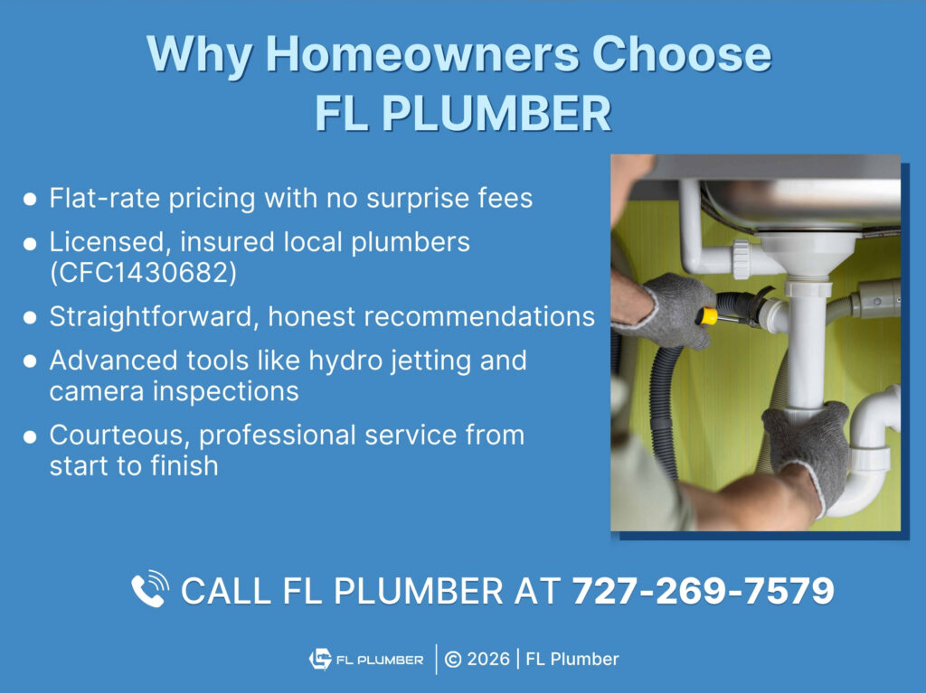 Five reasons homeowners choose FL PLUMBER with phone number.