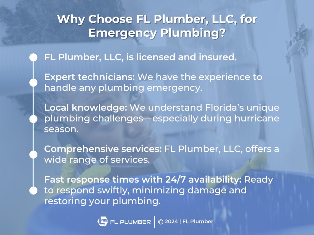 Five reasons to choose FL Plumber for emergency plumbing.