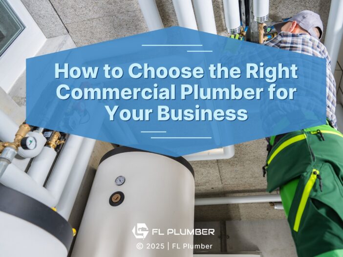 Commercial plumber working on complex network of insulated pipes- How to Choose the Right Commercial Plumber for Your Business.