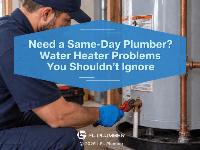 Plumber repairs residential water heater. Need a Same-Day Plumber? Water Heater Problems You Shouldn't Ignore.